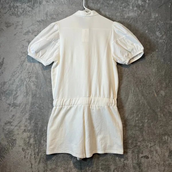 SUNDAYS Sz M Barrett Romper in Coconut Milk‎ Short Sleeve New Women's - Image 4