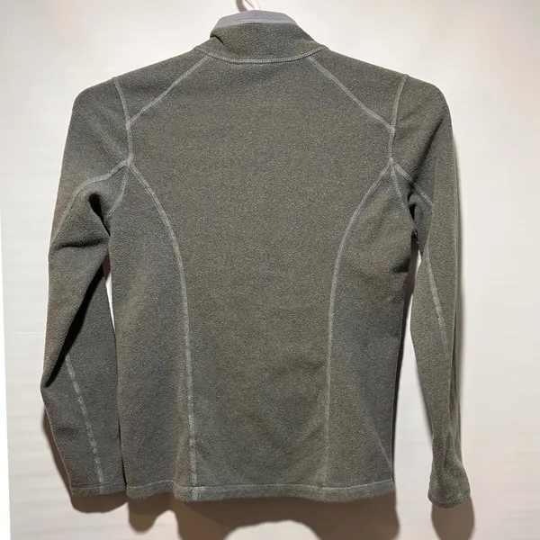 The North Face Womens Fleece 1/4 Zip Pullover Gray Long Sleeve Sweatshirt Size S - Image 3