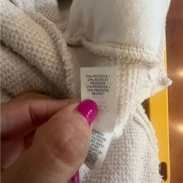 Aerie Sherpa half button sweater with pockets women's size large oversized fit - Image 15