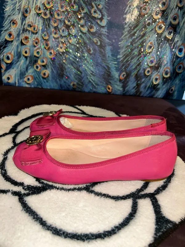 Kate Spade Size 6 Women's Pink Bow Ballet Flats - Image 3