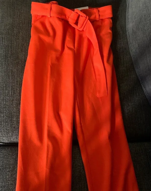 Jules & Leopold Orange belted ankle length pants - nwt - Image 2