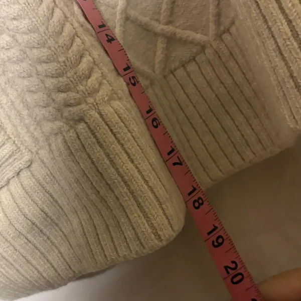 Aritzia Babaton Seek Sweater Cream Cable Knit Sweater - Image 4