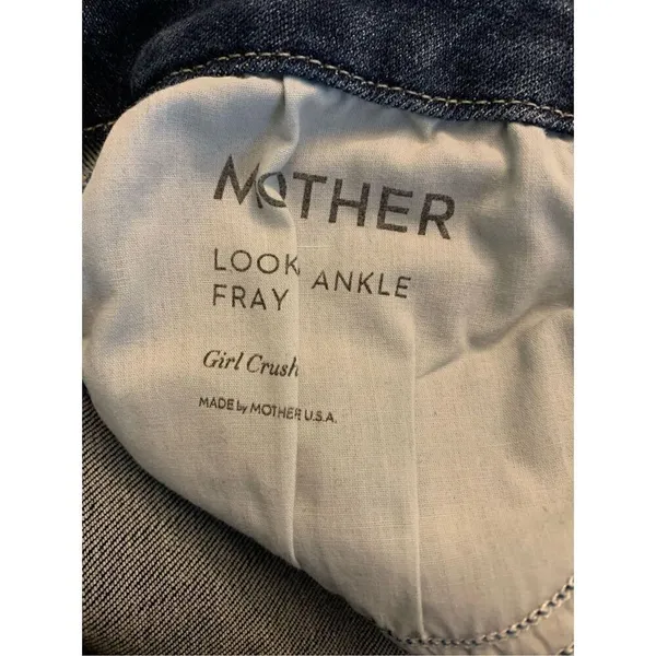 Mother Looker Ankle Fray Girl Crush jeans women's size 25 - Image 4