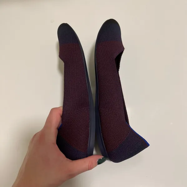 Rothy's The‎ Flat Blackberry Captoe Ombre Colorblock Flats Size 9.5 - Image 4