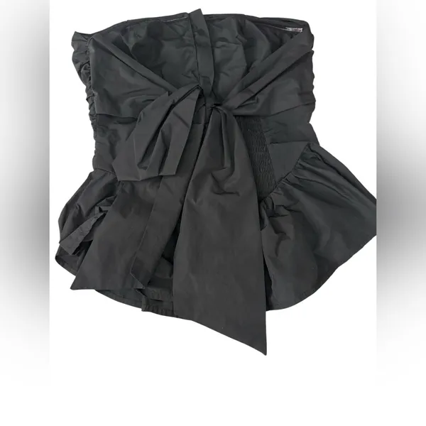 NEW Kimchi Blue Adeline Peplum Bow Back Tube Top Size XS - Image 5