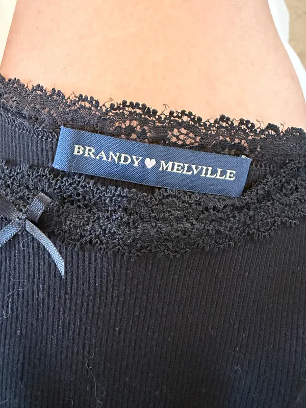 Brandy Melville Black Dress Mini  - Image 3