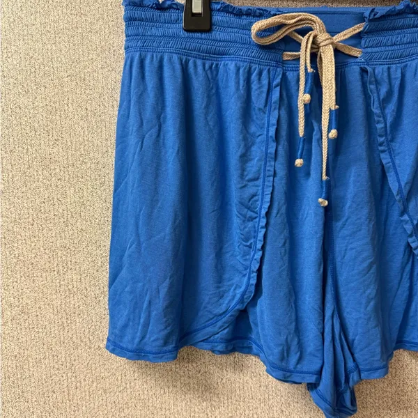 Free People Movement Women Size Small Blue Dreamwork‎ shorts Elastic drawstring - Image 3