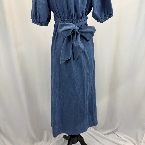 Old Navy Fit & Flare Twist-Front Maxi Dress M Coastal Cowgirl Boho Cottagecore - Image 7
