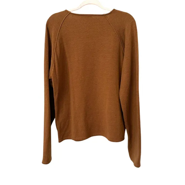 ZARA Oversized Relaxed Fit Thick Long Sleeve Brown Medium‎ - Image 3
