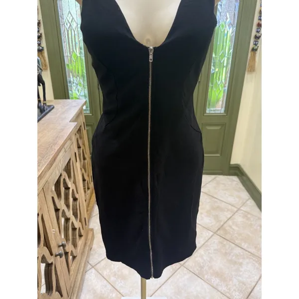 Black Spaghetti Strap Bodycon Mini Dress – Size S - Image 4