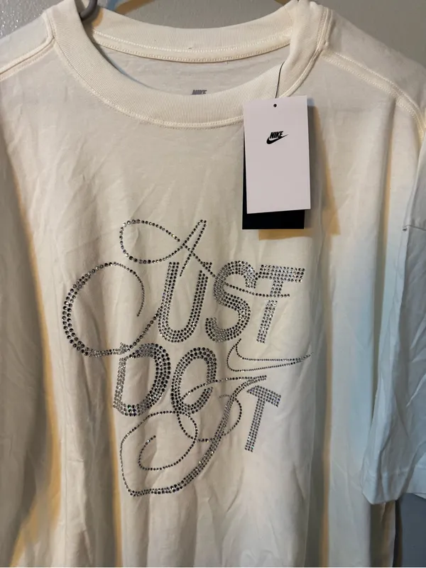 Nike White Short-Sleeve ‘Just Do It’ Graphic Tee - Image 2