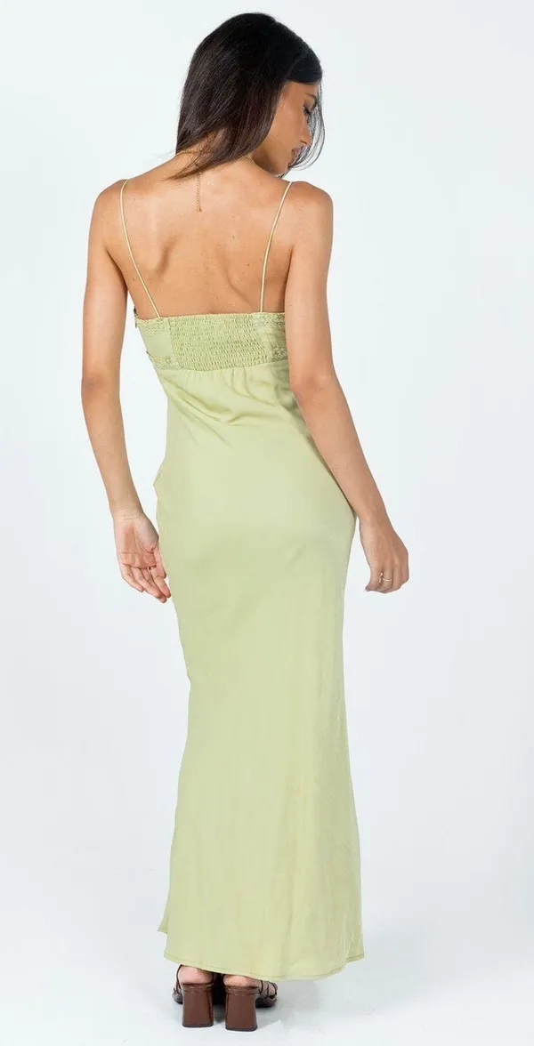 Princess Polly Green Maxi Dress - Image 4