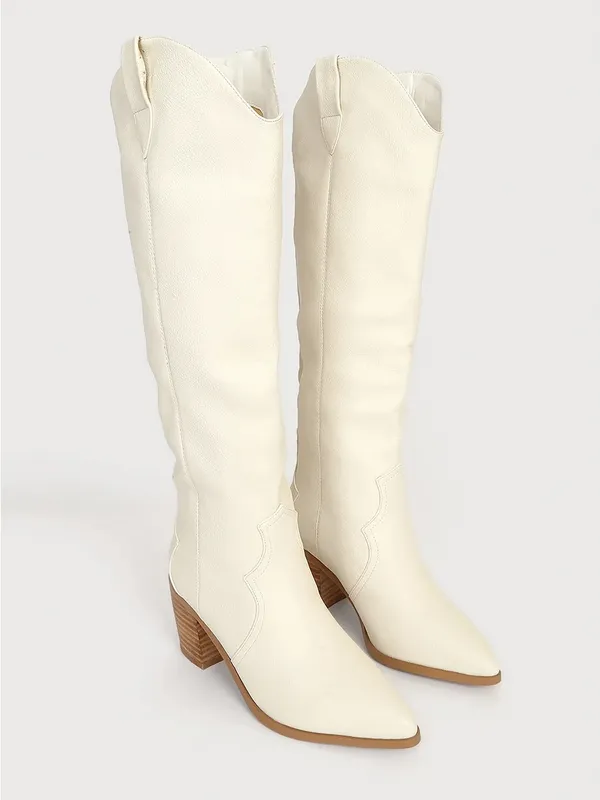 Billini Novena Tall Boots Off White Size 8 - Image 2
