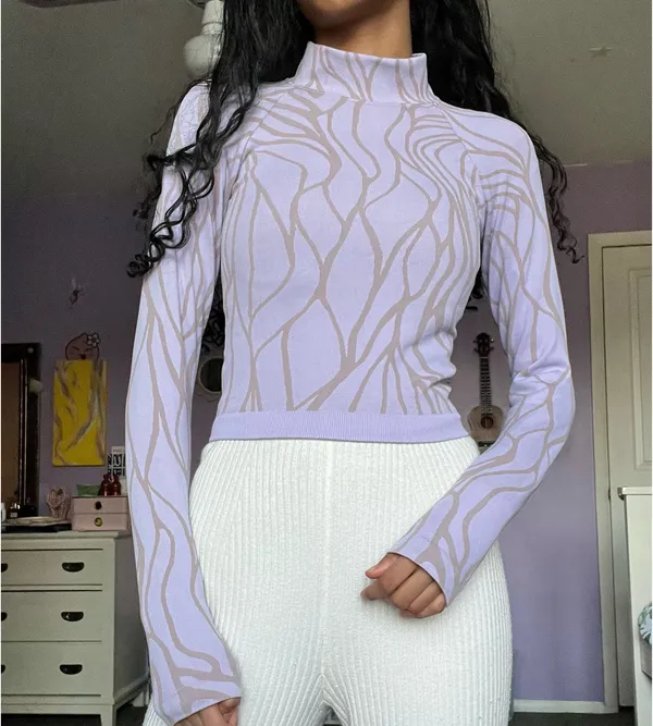 Lilac long sleeve top - Image 2