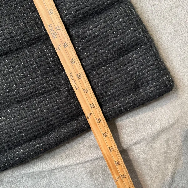 Charter Club Black Metallic Gold‎ Tweed Puffer Vest Quilted Jacket Size S - Image 10