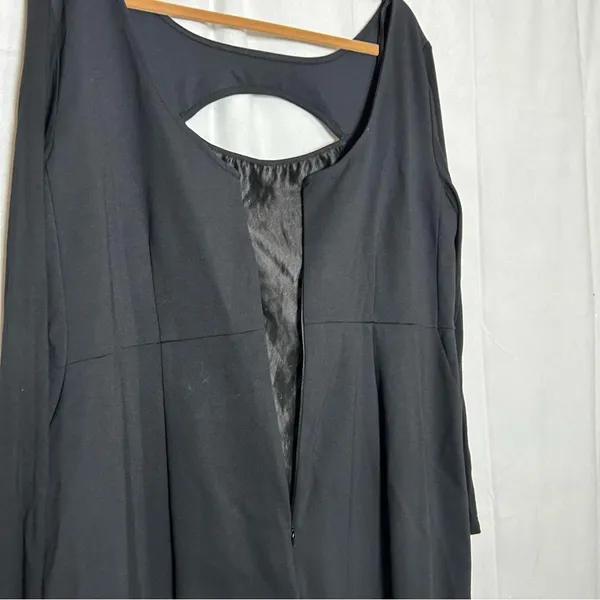 Lane‎ Bryant Black Sequin Front Cut Out Knee Length Dress Size 18 - Image 3