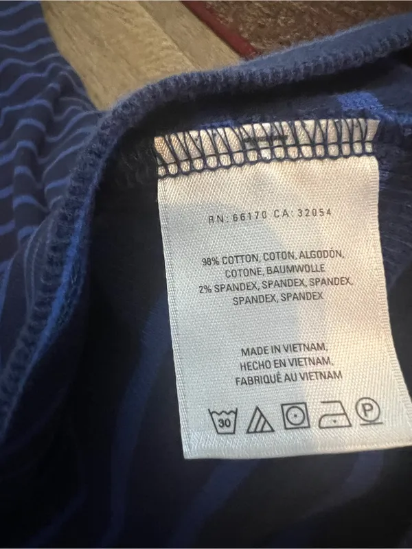 Anthropologie postmark navy striped top L - Image 8