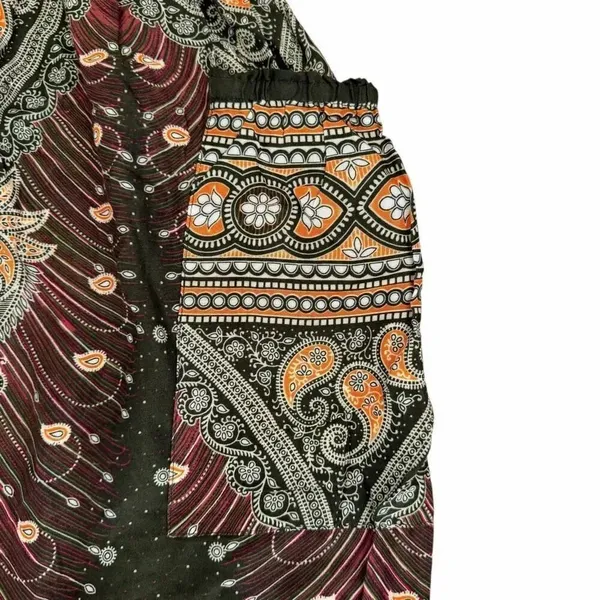 Harem Garden Rayon Aztec Tribal Festival Gypsy Bohemian Yoga Pants SZ 3XL #2591 - Image 9