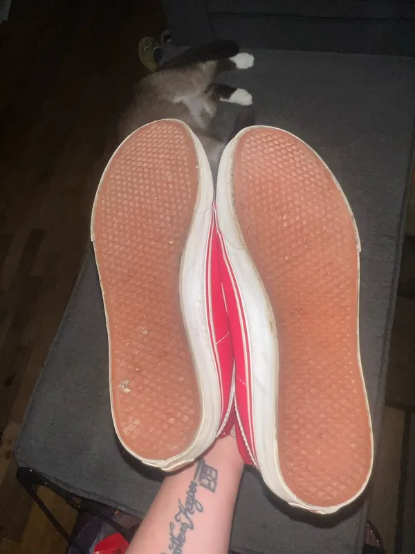 Red High-Top Vans - Image 6
