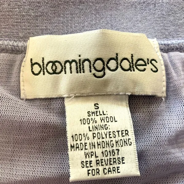 Bloomingdale’s Lilac Long Wool Skirt - Image 3