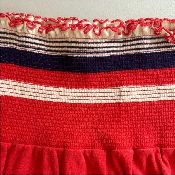 Free People Striped Ruffle Edge Hem Tube Top‎ xs - Image 2