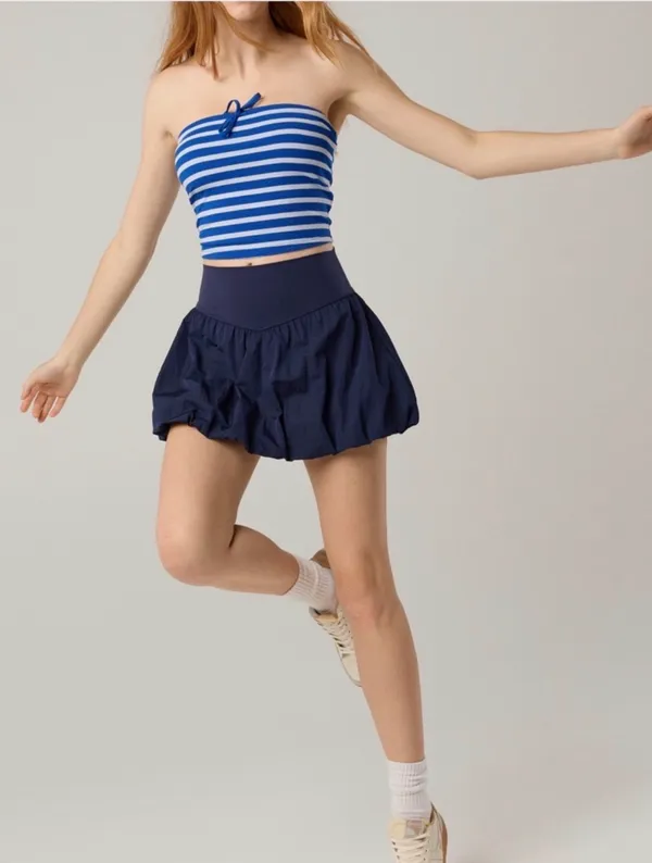 Offline by Aerie Navy Bubble Skort - Image 3