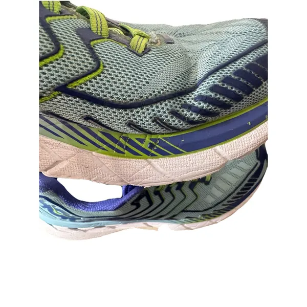 Hoka One One‎ Clifton 4 Athletic Women's Shoes Size 8.5 Green/Blue - Image 7