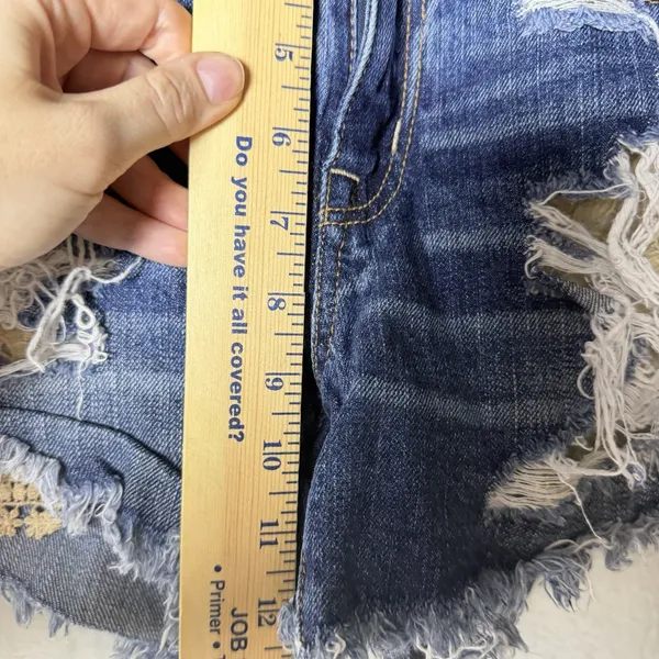 American Eagle Hi-Rise Festival Shorts Cotton Women Distressed Women's Size 4 - Image 9
