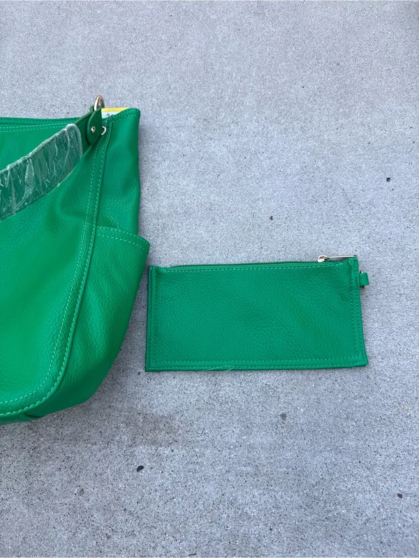 NWOT Montana West Kelly Green Large Hobo Shoulder Bag Matching Wallet - Image 6