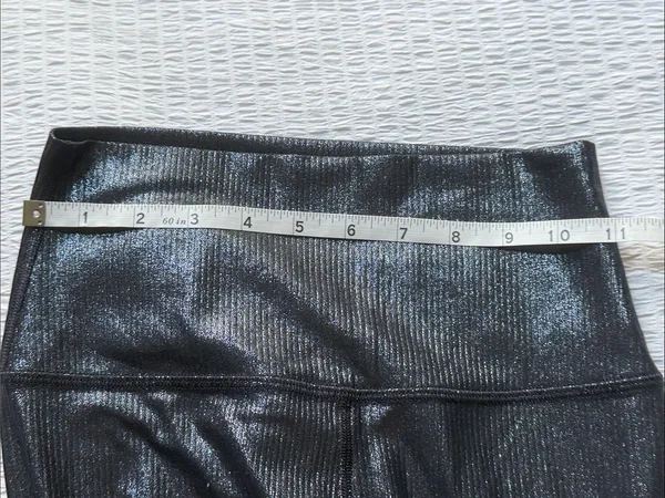 lululemon athletica Metallic Black High-Rise Ribbed Leggings - Image 3
