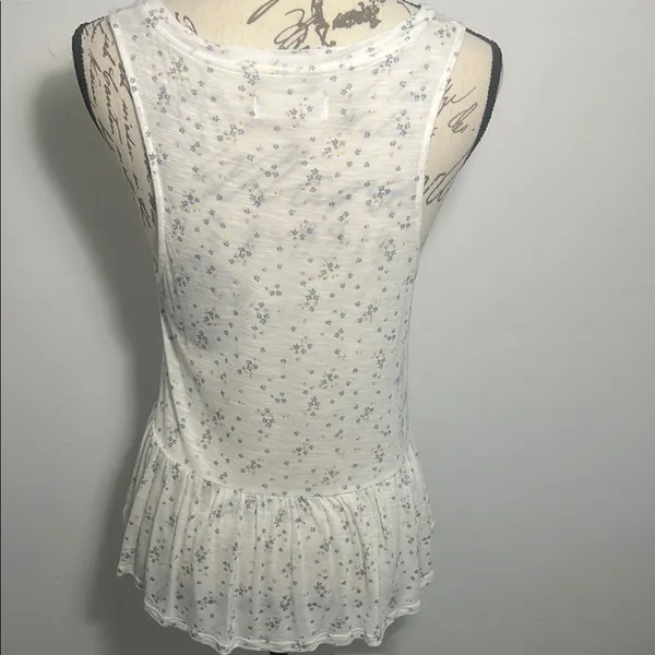 Lucky Brand Floral Sleeveless Peplum Top - Image 4