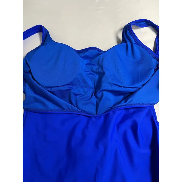 Leoparts‎ Womens Cobalt Blue One Piece Swimsuit Low Back Padded Size L US 8-10 - Image 7