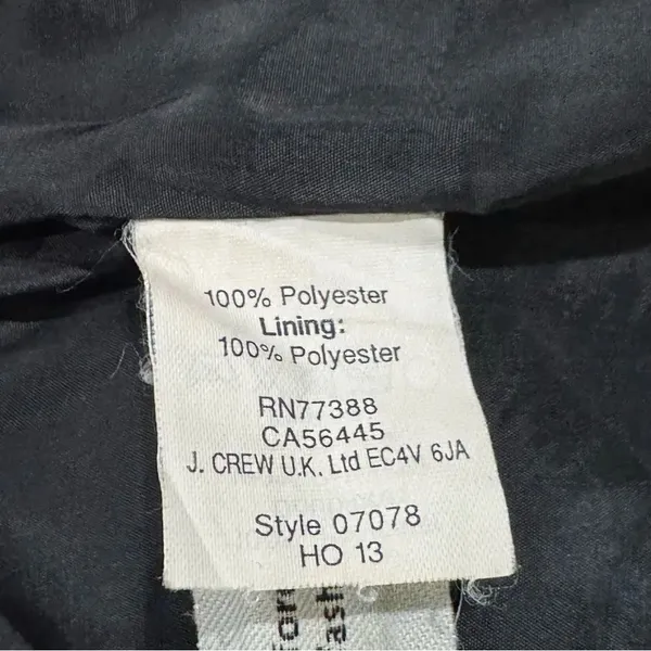 J Crew Cocktail Tank Racerback Lined Little Black Dress Women’s 00 - Image 3