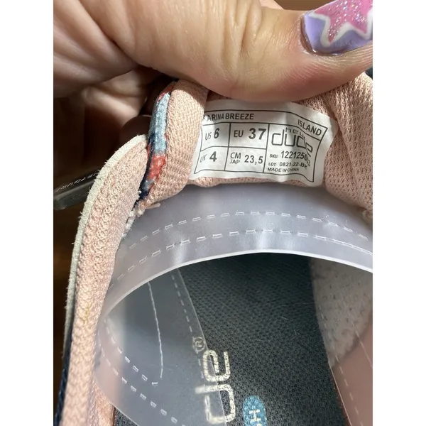 Hey Dude Karina Breeze Island Women's Sz‎ 6 Lightweight Sneaker Pink Blue Casual - Image 6