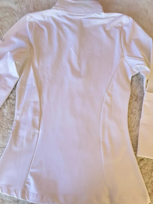 Alo Alosoft 1/2 Zip Pullover white Small - Image 4