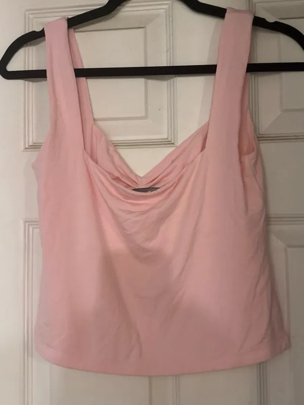 Brand New White Fox Taking Off Top Baby Pink Women’s Size Large - Image 11