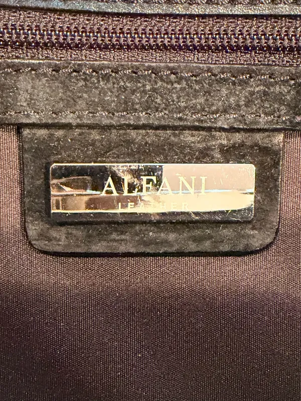 ALFANI | Leather clutch purse with strap - Image 11