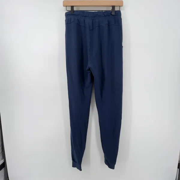Gymshark Women S Gym to Lounge High Rise‎ Jogger Navy Blue Pockets Stretch Comfy - Image 5