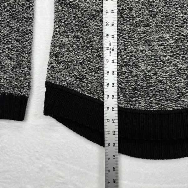 Lululemon Sweater Knit‎ Black Gray Long Sleeve Pullover Relaxed Fit Casual Sz XS - Image 3