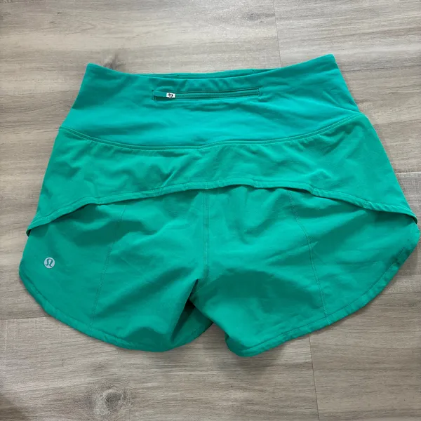 Lululemon Speed Up High-Rise Lined Short 4" Kelly Green Women Size 4 - Image 4