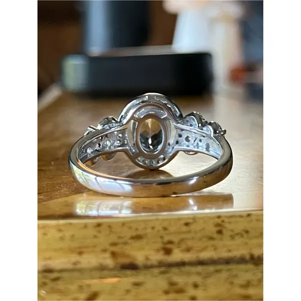 Genuine Aquamarine Sterling Silver Ring Size 9 Blue - Image 4