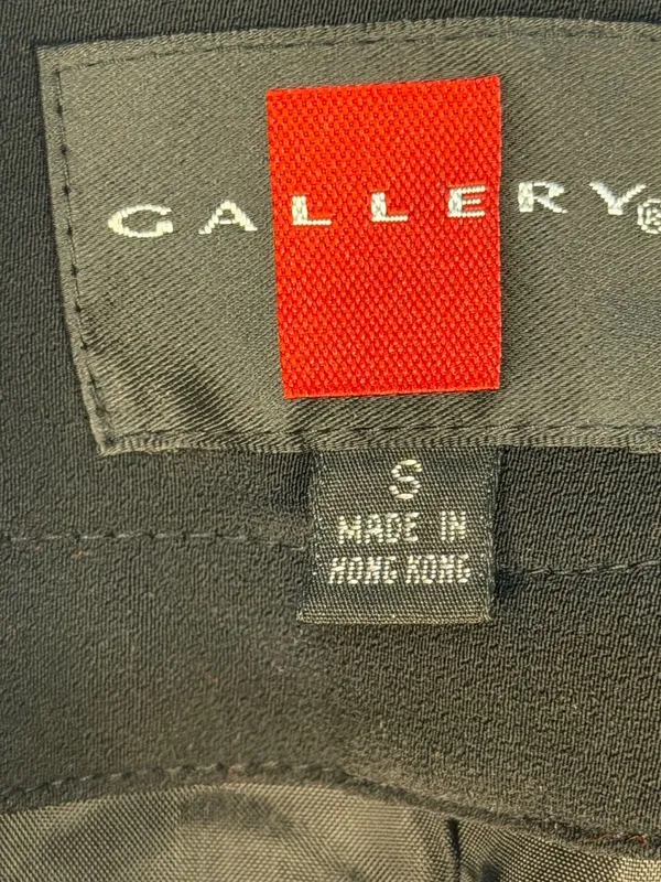 Gallery Black Button-Front Trench Coat Size S - Image 2