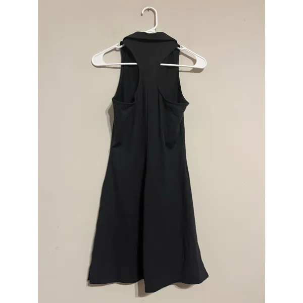 Alo Yoga Charmed Tennis Dress Point Collar Black Size XS - Image 7