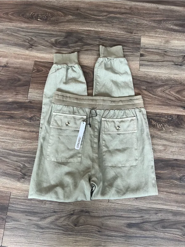 Self Contrast Olive Green Jogger Cargo Pants XS‎ NWT - Image 5