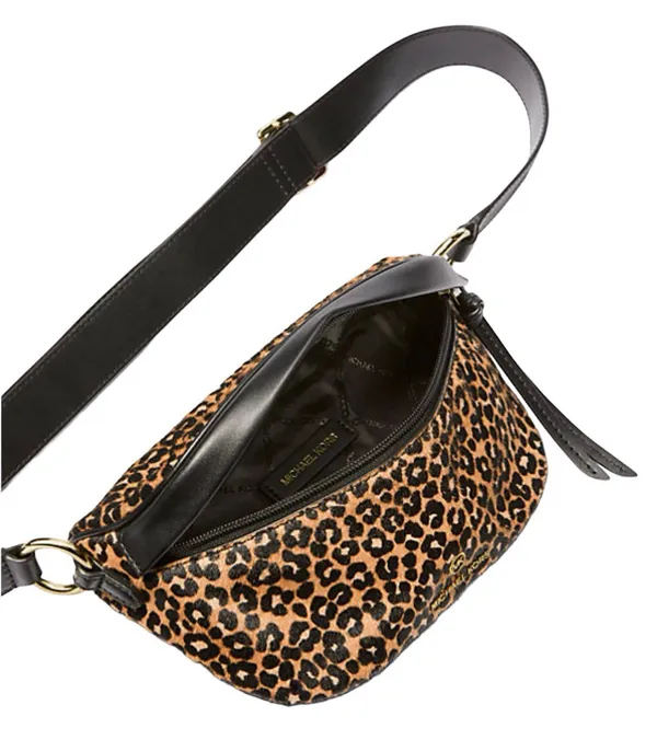 NWT Slater Extra-Small Leopard Print Calf Hair Sling Pack - Image 2