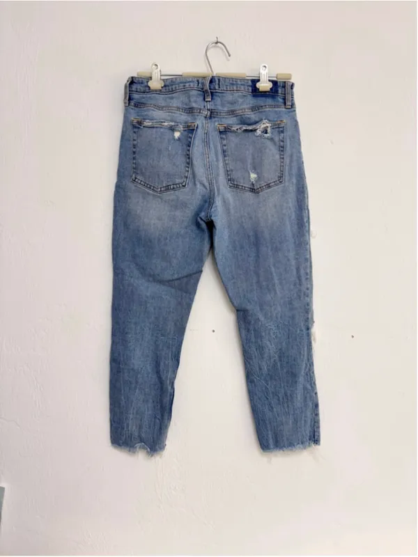 Women's Abercrombie & Fitch Blue High Rise Slim Jeans Size 31 - Image 2