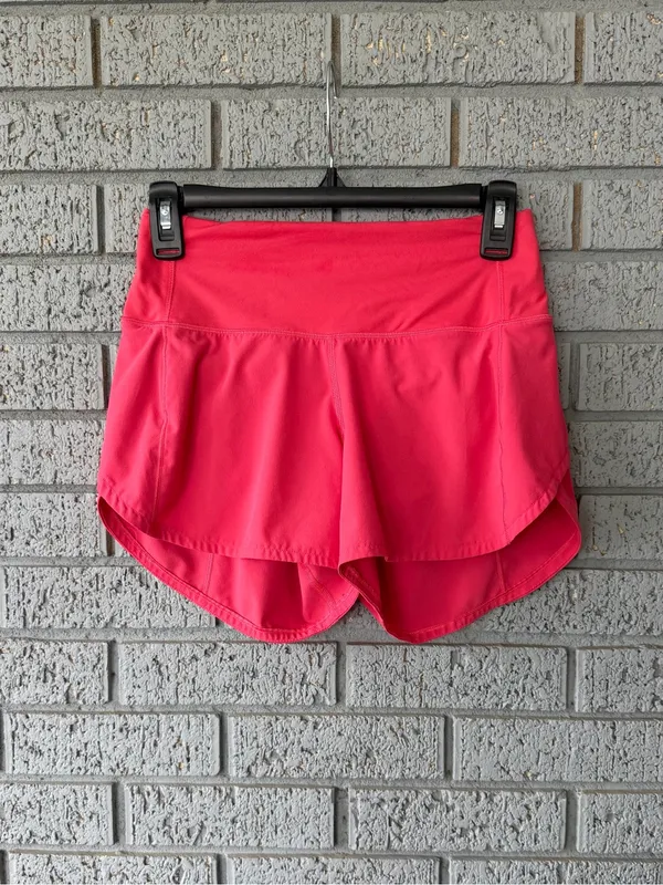 Lululemon Speed Up High-Rise Lined Short 4" Glaze Pink Size 2 - Image 4