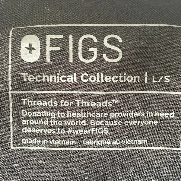 FIGS Technical Collection Black Scrub Pants Large Short - Image 8