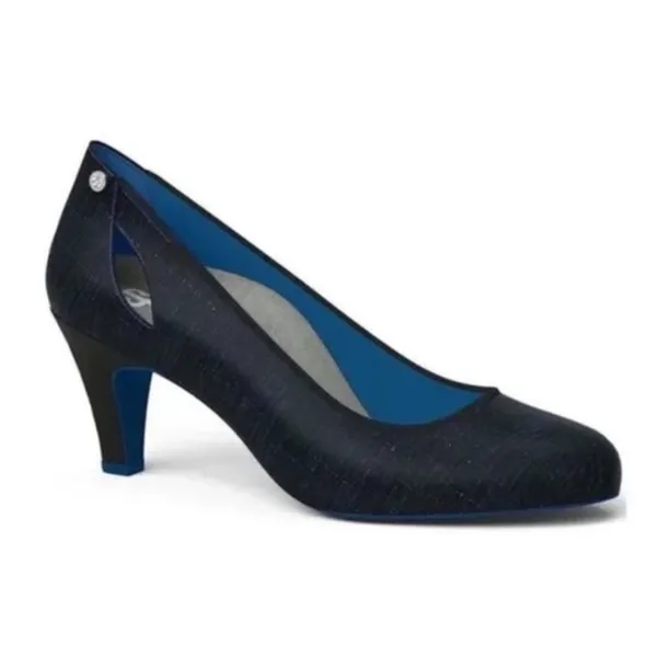 Betabrand On Your Mark Cut-Out‎ Heels Comfort Black/Blue Sz 8.5 Workwear Office - Image 12