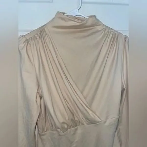 NWOT Mock Neck Ruched Bodysuit - Image 8